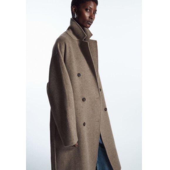 *SOLD* COS Oversized Double-breasted Wool Coat Size S - Picture 2 of 12